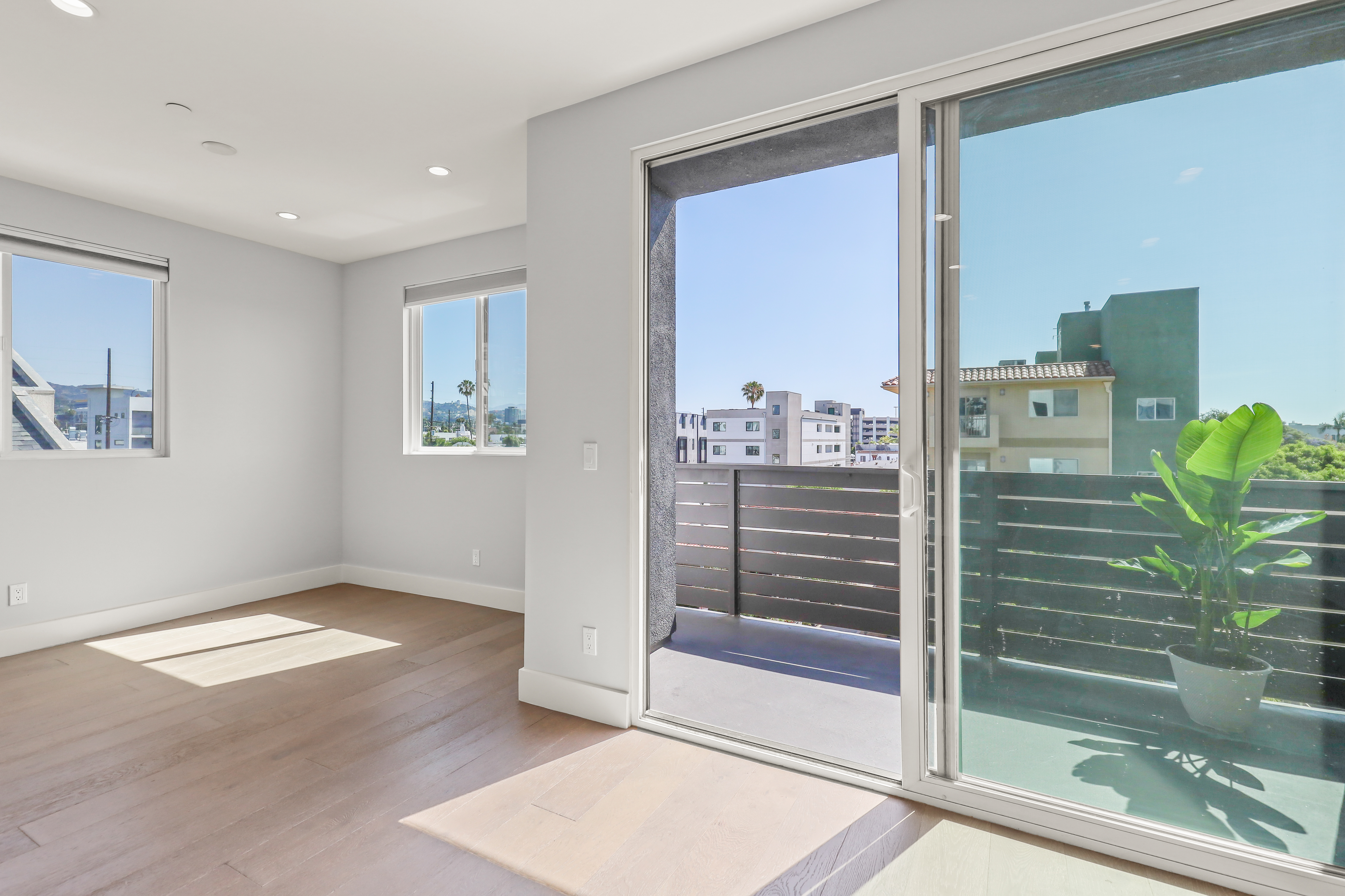 Private balcony with views