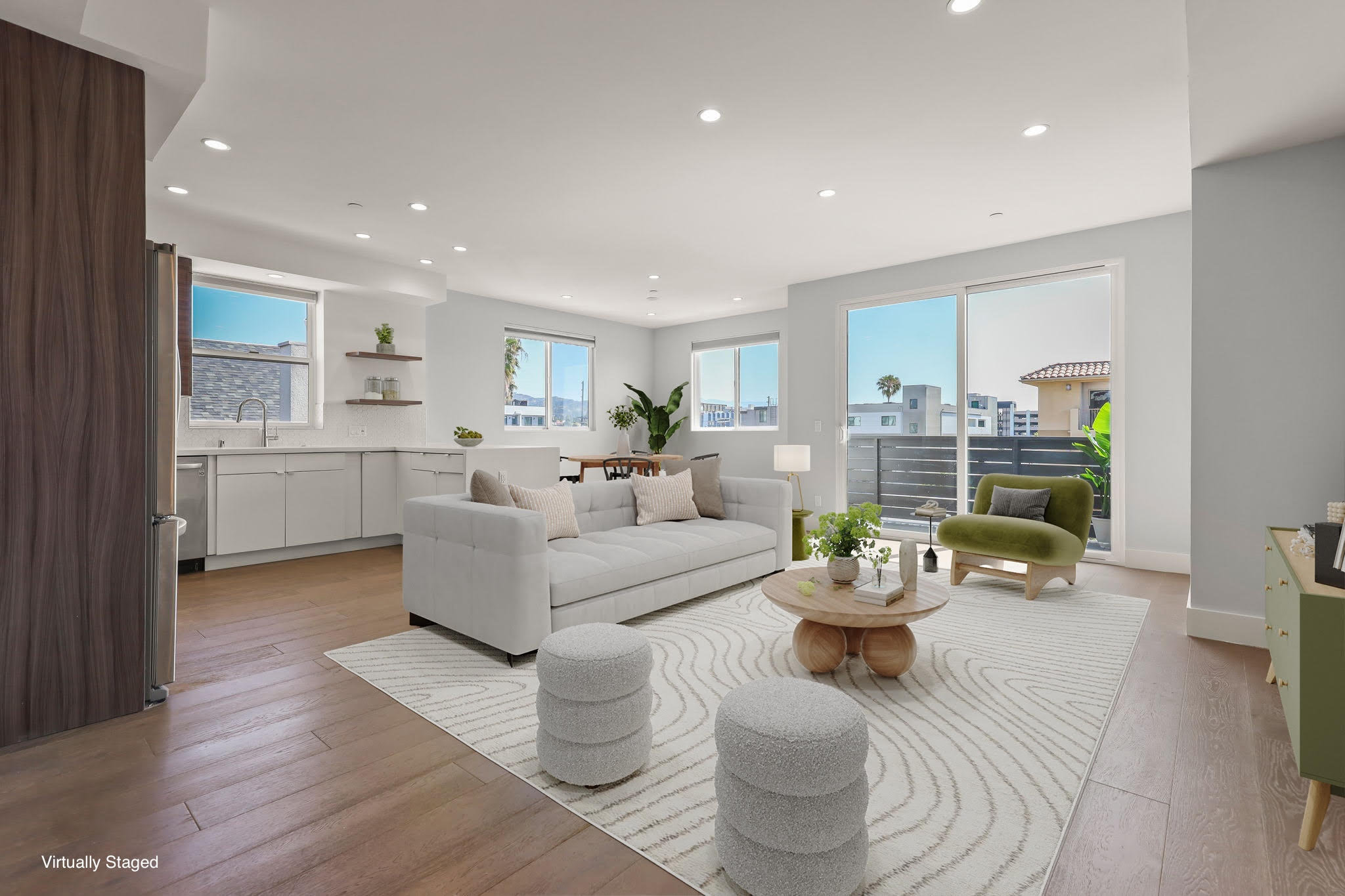 Open-plan living area